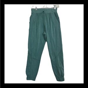 LULULEMON Brushed Softstreme Ribbed High Rise Jogger 4 Green Jasper 148 Pants